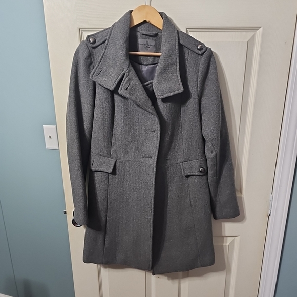 Vero Moda Jeans Wool Blend Peacoat Gray Women's‎ M PreOwned Fair Condition - Picture 1 of 12